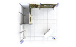 4m X 4m Centro Modular Displays -XL Displays Centro Stand 4x4m Plan View 92611 zoom