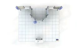 5m X 6m Modular Centro Exhibition Stand -XL Displays Centro Stand 5x6m Plan View 15044 zoom