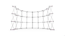 Curved Fabric Exhibition Stand 4 Metres -XL Displays Curved Fabric Exhibition Stand 4 Metres Hardware Only