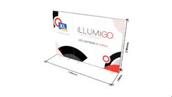 ILLUMiGO Portable Lightbox Display 3m Backwall -XL Displays Dimensions Of illumiGo Backlit Fabric Display 3m x 2m