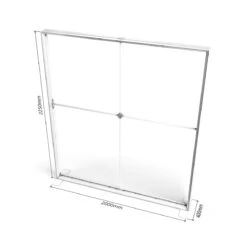 FABRILUX® Freestanding LED Lightbox Exhibition Stand 2000 X 2250mm -XL Displays FABRILUX 2x2 LED Fabric Lightbox Dimensions