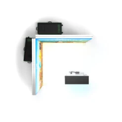 FABRILUX® 2x2 LED Lightboxes Backlit Corner Exhibition Stand Kit 6 -XL Displays FABRILUX 2x2 LED Lightboxes Backlit Corner Exhibition Stand Kit 06 Overhead View