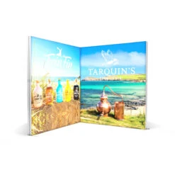 FABRILUX® 2x2 LED Lightboxes Backlit Corner Exhibition Stand Kit 6 -XL Displays FABRILUX 2x2 LED Lightboxes Corner Exhibition Stand Kit 06 No Pop Up Counter