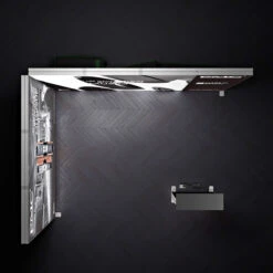 FABRILUX® 3x4 LED Fabric Lightbox L-Shaped Pop Up Stand Kit 16 -XL Displays FABRILUX 3x4 LED Fabric Lightbox Exhibition Stand L Shaped Pop Up Stands Kit Illuminated Floor Plan View 16