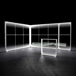 FABRILUX® 3x4 LED Fabric Lightbox L-Shaped Pop Up Stand Kit 16 -XL Displays FABRILUX 3x4 LED Fabric Lightbox Exhibition Stand L Shaped Pop Up Stands Kit White Backlit TFS Tension Fabric Light Box Frames 16