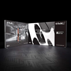 FABRILUX® 3x4 LED Fabric Lightbox L-Shaped Pop Up Stand Kit 16 -XL Displays FABRILUX 3x4 LED Fabric Lightbox L Shaped Pop Up Stand Kit 16 Backlit Booth For Trade Show