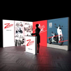 FABRILUX® 3x4m LED Fabric Lightbox Exhibition Stand Kit 18 -XL Displays FABRILUX 3x4m LED Fabric Lightbox Exhibition Stand Backlit Illuminated Kit 18