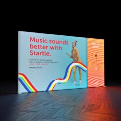 FABRILUX® 4m LED Lightbox Fabric Exhibition Stand Backdrop Kit 2 -XL Displays FABRILUX 4m LED Lightbox Exhibition Backwall Backlit Without Counter Kit 2