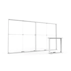 FABRILUX® 4m LED Lightbox Freestanding Exhibition Backwall Kit 1 -XL Displays FABRILUX 4m LED Lightbox White Box Frames Freestanding Exhibition Backwall Kit 1