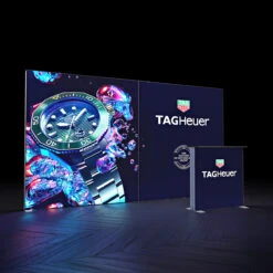 FABRILUX® 4m LED Lightbox Freestanding Exhibition Backwall Kit 1 -XL Displays FABRILUX 4m LED SEG Fabric Lightbox Exhibition Backwall Backlit Kit 1