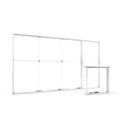 FABRILUX® 4m LED Lightbox Fabric Exhibition Stand Backdrop Kit 2 -XL Displays FABRILUX 4m LED White Lightbox Frame TFS Fabric Exhibition Stand Without SEG Graphics Kit 2