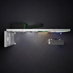 FABRILUX® 4x1m LED Fabric Lightbox Corner Backdrop Display Kit 17 -XL Displays FABRILUX 4x1 LED Fabric Lightbox Exhibition Stand Corner Backdrop Display Overhead Booth Floorplan Illuminated Kit 17