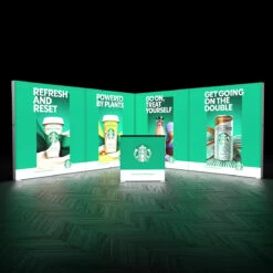 FABRILUX® 4x4 LED Fabric Lightboxes Exhibition Stands Kit 19 -XL Displays FABRILUX 4x4 LED Fabric Lightboxes SEG Tension Fabric Exhibition Stand Pop Up Counter Kit 19