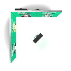 FABRILUX® 4x4 LED Fabric Lightboxes Exhibition Stands Kit 19 -XL Displays FABRILUX 4x4 LED Fabric Lightboxes SEG Tension Fabric Exhibition Stand Overhead Floorplan Kit 19