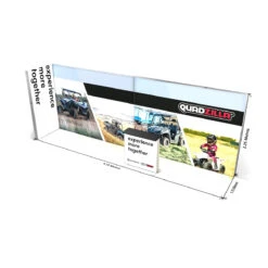 FABRILUX® 6x1 LED Fabric Lightbox L-Shape Backlit Pop Up Stand Kit 26 -XL Displays FABRILUX 6x1 LED Fabric Lightbox L Shape Backlit Pop Up Stand SEG Display Floorplan Dimensions Kit 26