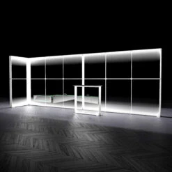 FABRILUX® 6x1 LED Fabric Lightbox L-Shape Backlit Pop Up Stand Kit 26 -XL Displays FABRILUX 6x1 LED Fabric Lightbox L Shape Backlit Pop Up Stand SEG Display Illuminated White TFS Frame Kit 26