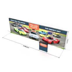 FABRILUX® 8m LED Lightbox Display Backlit Exhibition Stands Kit 5 -XL Displays FABRILUX 8m LED Lightbox Display Backlit Exhibition Stand Backwall Dimensions SEG TFS Kit 05