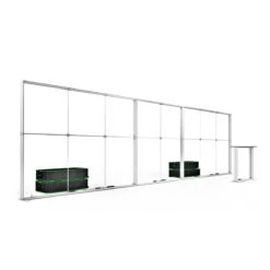 FABRILUX® 8m LED Lightbox Display Backlit Exhibition Stands Kit 5 -XL Displays FABRILUX 8m LED Lightbox Exhibition Stand White Light Box TFS Frame Kit 05