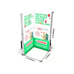 FABRILUX® 1x1 LED Fabric Lightbox Freestanding Backdrop Kit 8 -XL Displays FABRILUX Backlit 1x1 LED Fabric Lightbox Freestanding Backdrop Kit 08 Dimensions