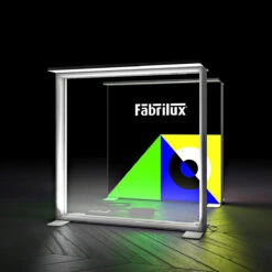 FABRILUX® 5m LED Fabric Lightbox Backlit Exhibition Stand Kit 3 -XL Displays FABRILUX Backlit Exhibition Counter Pop Up LED Lightbox Whitebox Frame 14
