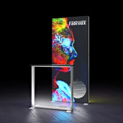 FABRILUX® Backlit Exhibition Counter LED Lightbox -XL Displays FABRILUX Backlit Exhibition Counter With LED Pop Up Lightbox