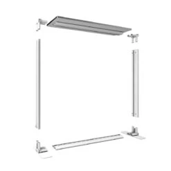 FABRILUX® 4x4 LED Fabric Lightboxes Exhibition Stands Kit 19 -XL Displays FABRILUX Backlit Exhibition LED Pop Up Counter Lightbox Exploded View 13