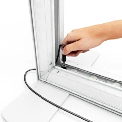 FABRILUX® 1x1 LED Fabric Lightbox Freestanding Backdrop Kit 8 -XL Displays FABRILUX Freestanding Fabric LED Lightboxes Plug In Power Cable UK 1