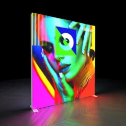 FABRILUX® Freestanding LED Lightbox Exhibition Stand 2000 X 2250mm -XL Displays FABRILUX Freestanding LED Backlit Exhibition Stand Lightbox 2x2 1