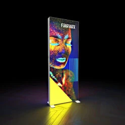 FABRILUX® Freestanding LED Lightbox Display 850 X 2250mm -XL Displays FABRILUX Illuminated LED Lightbox Backlit Exhibition Stand Display 850mm x 2250mm