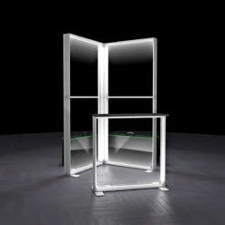 FABRILUX® 1x1 LED Fabric Lightbox Freestanding Backdrop Kit 8 -XL Displays FABRILUX Illuminated White TFS Frame 1x1 LED Fabric Lightbox Freestanding Backdrop Kit 08