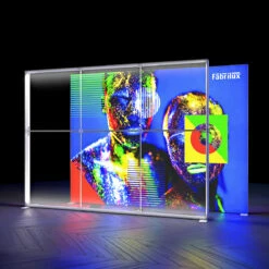 FABRILUX® Freestanding LED Backlit Exhibition Stand Lightbox 3000 X 2250mm -XL Displays FABRILUX LED Backlit Exhibition Stand Lightbox 3m20