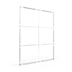 FABRILUX® XL LED Lightbox Backlit Exhibition Stand 2000mm X 3000mm High -XL Displays FABRILUX LED Lightbox Backlit Exhibition Stand 2250mm x 3000mm High Exploded View Diagram TFS White Frame