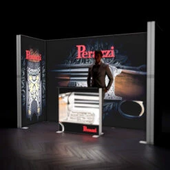 FABRILUX® LED Lightbox Exhibition Stand Illuminated Booth 3x1 Kit 15 -XL Displays FABRILUX LED Lightbox Exhibition Stand Backlit Illuminated Trade Show Booth 3x1 Kit 15