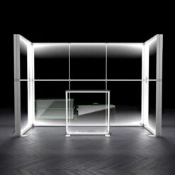 FABRILUX® LED Lightbox Exhibition Stand Illuminated Booth 3x1 Kit 15 -XL Displays FABRILUX LED Lightbox Exhibition Stand Illuminated Booth 3x1 Kit 15 White Light Box Frames