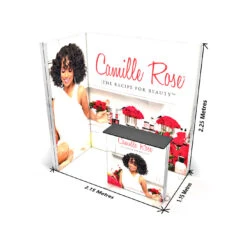 FABRILUX® 2x1 LED Fabric Lightbox L-Shape Exhibition Stand Kit 7 -XL Displays FABRILUX SEG 2x1 LED Fabric Lightbox L Shape Exhibition Stand Kit 7 Dimensions