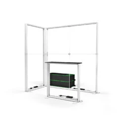 FABRILUX® 2x1 LED Fabric Lightbox L-Shape Exhibition Stand Kit 7 -XL Displays FABRILUX White TFS Frame Box 2x1 LED Fabric Lightbox L Shape Exhibition Stand Kit 07