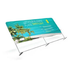 FABRIWALL® Fabric Display Exhibition Stand 4m X 2m -XL Displays FABRIWALL Fabric Exhibition Stand 4m Straight Installing Fabric Graphics