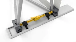 Hop Up Fabric Pop Up Stand Stabilising Feet -XL Displays Fabric Pop Up Stand Stabilising Feet for Impact Hop Up Installed