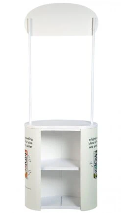 Finesse 2 Demonstration Counter -XL Displays Finesse 2 Demostration Counter Back View With Header Panel 72379 zoom