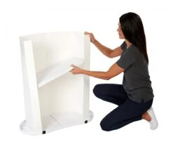 Finesse 2 Demonstration Counter -XL Displays Finesse 2 Promotional Counter Rear View 27133 zoom