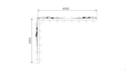 ILLUMiGO Lightbox Displays 3x4 Corner 17 ILLUMiGO Lightbox Displays 3x4 Corner -XL Displays Floorplan View Of IllumiGO L Shaped LED Banner Display