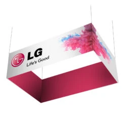 Formulate Rectangle Hanging Fabric Display