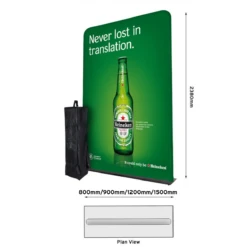 Formulate Monolith Fabric Display -XL Displays Formulate Monolith Fabric Display Dimensions