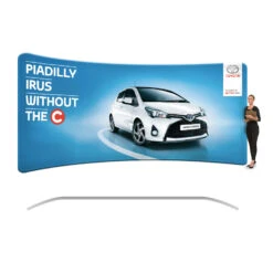 Formulate Curve Tension Fabric Exhibition Stand 6000mm