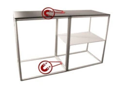 Formulate Magnetic Tension Fabric Counter -XL Displays Formulate Magnetic Fabric Counter Linked Frame 58463 zoom
