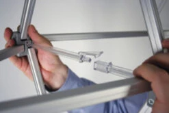 4x2 XL Jumbo Fabric Pop Up Stand -XL Displays Hop Up Display stand frame stalk closing 31493 68734 zoom