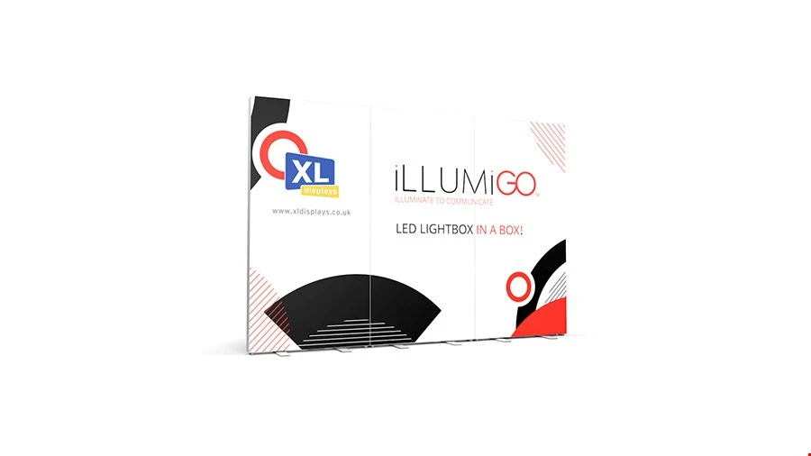ILLUMiGO Portable Lightbox Display 3m Backwall