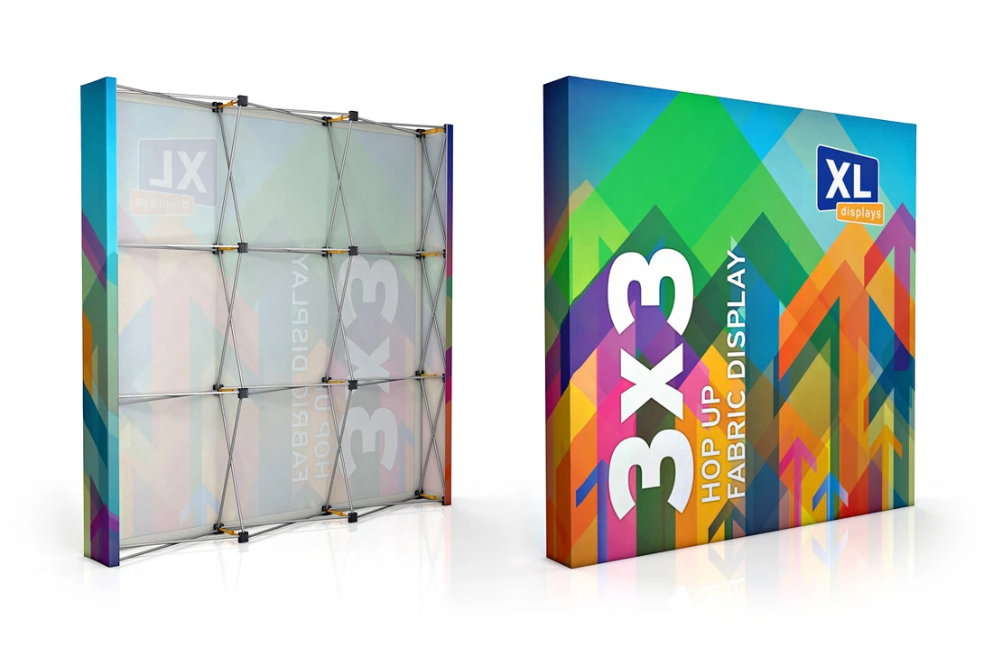 3x3 Hop Up Fabric Display Stand - Image 2