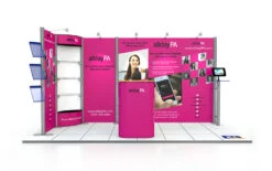 2m X 4m L-Shape Centro Stand -XL Displays L Shape Centro Display System 2x4m 80632 zoom