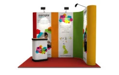 L-Shaped 2m X 3m Pop Up Exhibition Stand -XL Displays L Shaped 2x3m Pop Up Exhibition Stand Right Front 86553 zoom